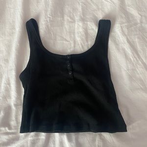 uniqlo tank top - black